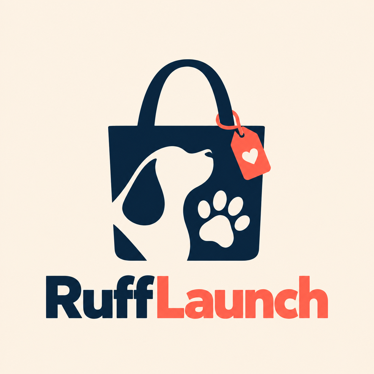 RuffLaunch shopping bag logo